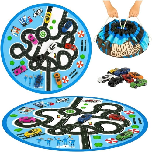 2in1 road track play mat - road,