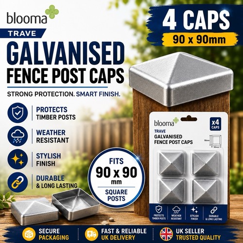 Caps 90mmx90mm galvanised - caps,