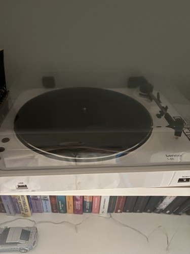 Lenco white record - lenco, player
