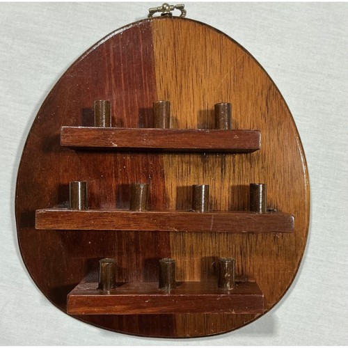 Vintage wooden thimble display - vintage,