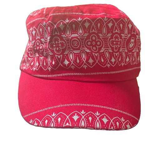 Stussy flat cap - red, bandana