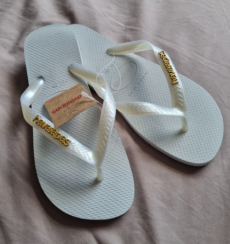 Havaianas logo metallic unisex - logo,
