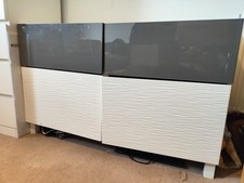 🔥Ikea Besta Tv Bench Drawers Cabinet White Storage Unit Cupboard