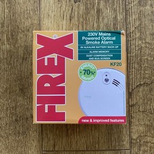 Kidde Firex KF20 Hard Wired Mains Optical Fire Smoke Alarm New