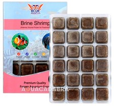 BCUK FROZEN BRINE SHRIMP FISH FOOD 100g BLISTER PACKS NATURAL AQUARIUM TANK