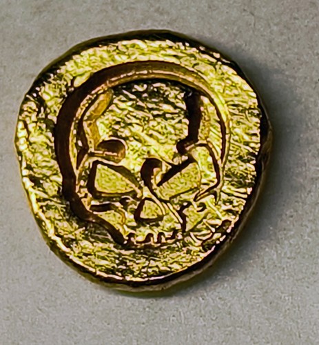 Gram solid 24ct gold skull - gram,
