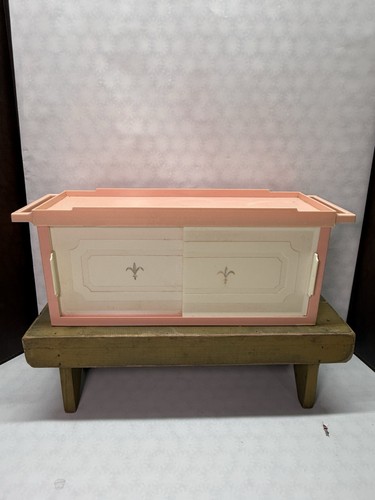 Vintage atomic pink - pink, plastic