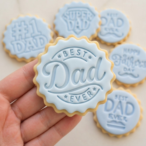 Fathers day cookie stamp - day,