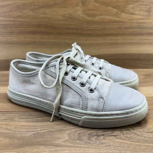 Gucci washed cotton sneakers - washed,