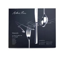 Arthur Price Signature Warwick 42 Piece Cutlery Set for 6 people Stainless Steel