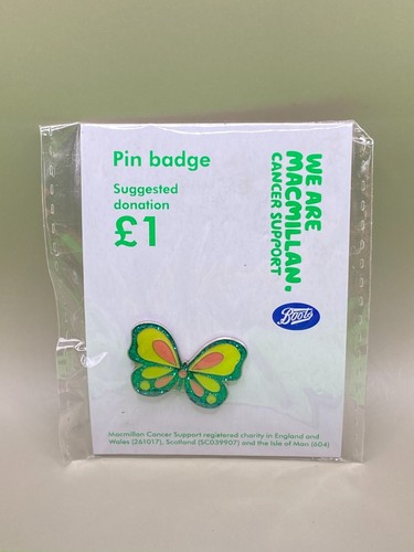 Butterfly charity enamel pin - charity,