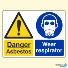 Danger Asbestos / Wear