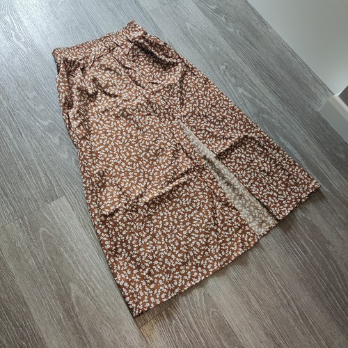 Floral skirt slit - floral, elasticated