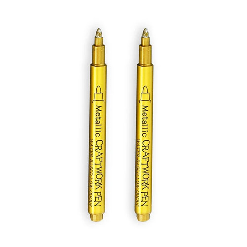 Metallic marker pens gold - metallic,