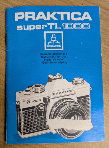 Praktica super 1000 - tl, camera
