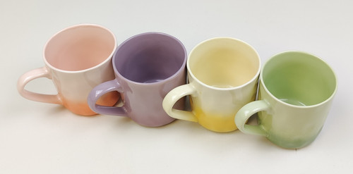Multi coloured ceramic - ceramic, mugs