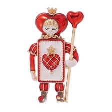 Red Heart Queen Playing Card
