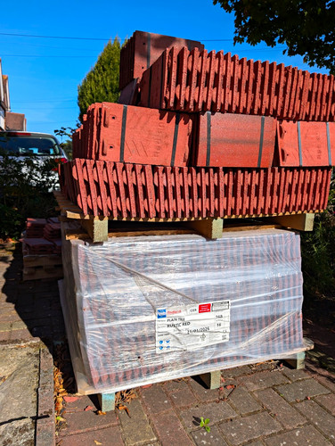 Redland plain tile - plain, red