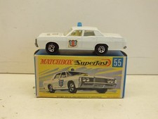 LESNEY MATCHBOX SUPERFAST NO55 POLICE CAR EXCELLENT BOXED (L653)