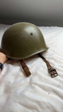 Russian SSh-39 Helmet with Liner and Original Soldier Name WW2