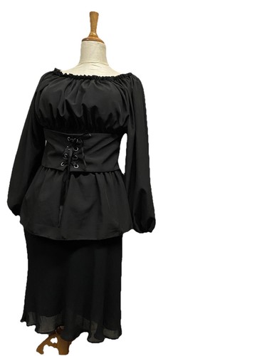 New black victorian long - black,