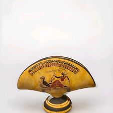 Greek pottery fan shaped ornament