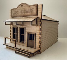 Large scale 40mm+ Old West Hardware store building, Unpainted kit.