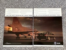 Vintage Collectable 1988 Magazine Advert Art Picture SAAB Carlsson Ad 1980's