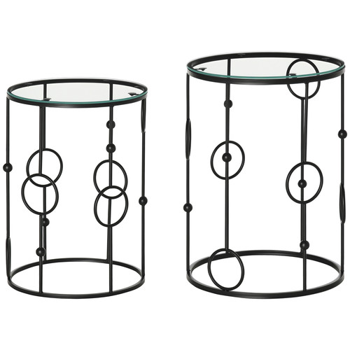 Homcom set nesting - set, coffee