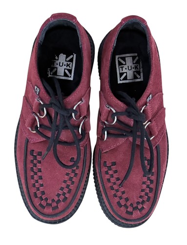 Burgundy suede creepers - t.u.k.,