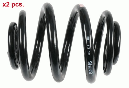 Pcs rear coil springs set - x2,