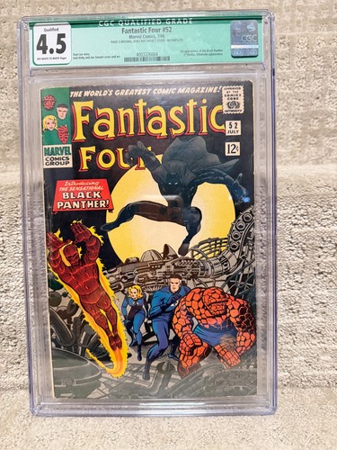 Fantastic four cgc 4 5 - fantastic, #52