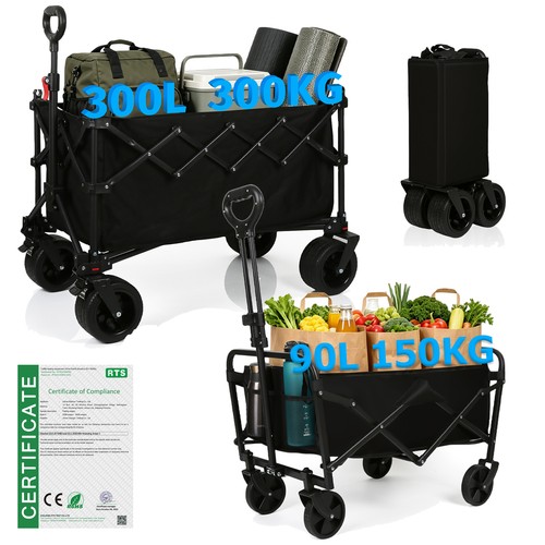 Foldable camping trolley - foldable,