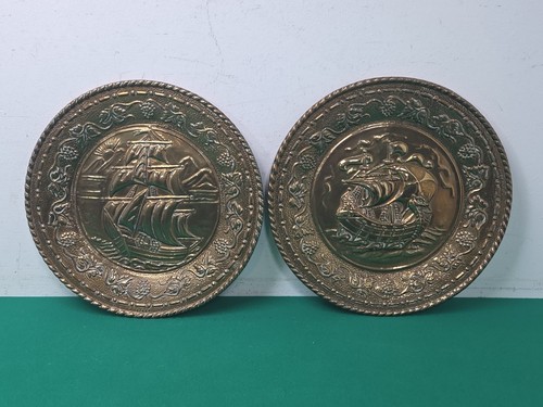 Pair vintage brass - vintage, wall