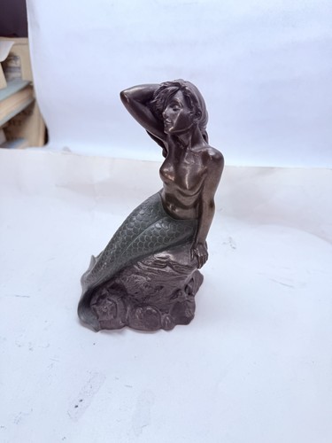 Bronze effect mermaid - mermaid, figurine