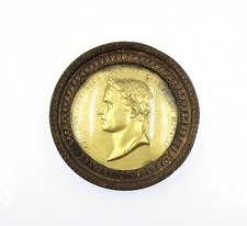 FRANCE c.1805 NAPOLEON EMPEROR OF ITALY FRAMED MEDAL - BY GALLE