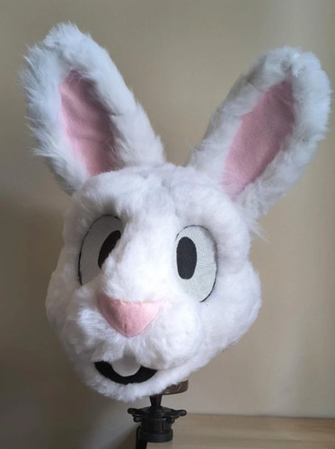 White rabbit fursuit head - rabbit,