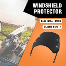 Motorcycle Universal Windshield Windscreen Screen Deflector For 5-7'' Headlight
