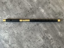 2 Piece Delrin Fife In Key Of A. Brass Ferrules And Tuning Slide.