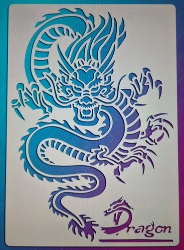 Chinese dragon reusable - a4,