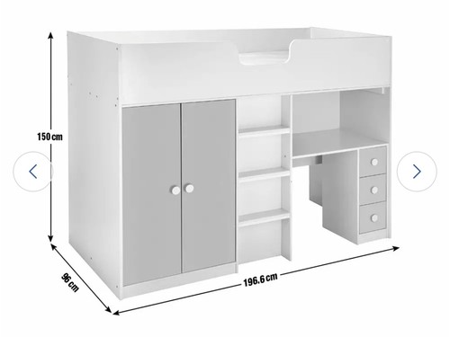 High sleeper bed - bed, with