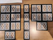 Not Hobbies Dolls House 4 single, 12 double Window Lattice B/W Open thick inset