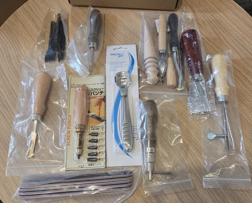 Assortment leather working - of,
