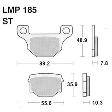 Athena Brake Pads For RIEJU 50