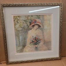 Barbara A Wood "NAOMI" Flower Girl Serigraph #/875 Signed Authentic 