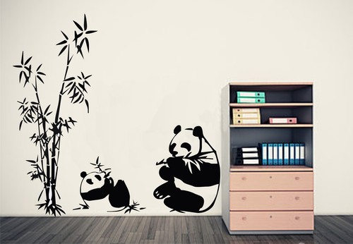Bamboo giant pandas eating - giant,