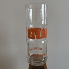 Vintage Orange CUNARD PRINCESS • COUNTESS Tall Drinking Glass Crusie Ship 