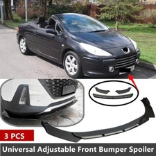 Universal For Peugeot 307 CC 05-09 Front Bumper Spoiler Splitter Lip Gloss Black