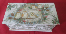 XMAS OWL DECORATED MUSICAL SOAP GIFT BOX BEETHOVEN ODE TO JOY