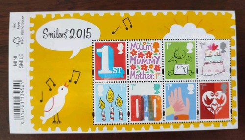 2015 mint mnh smilers mini - gb,